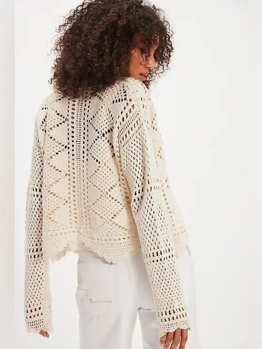 NWT! Free People We The Free Friend Of A Friend Crochet Sweater Sz XS